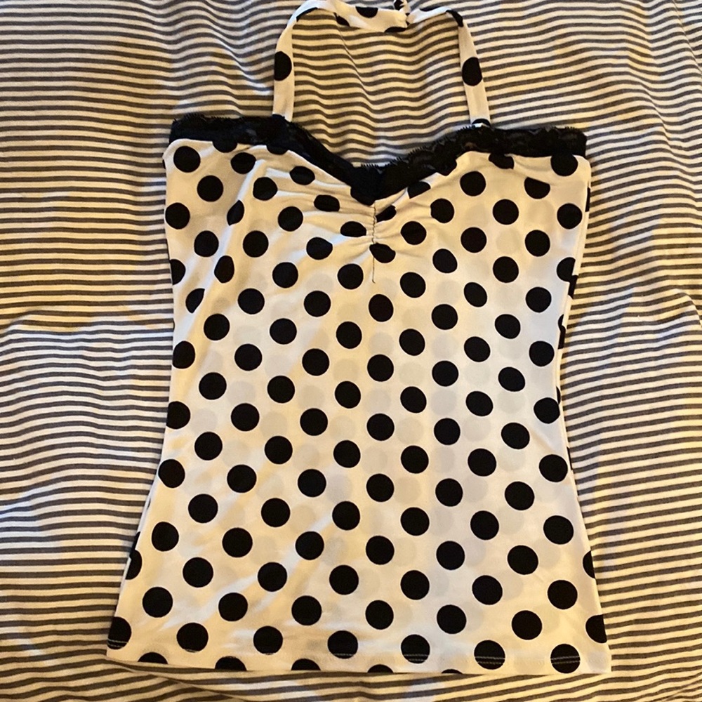 Demi Loon polka dot halter top